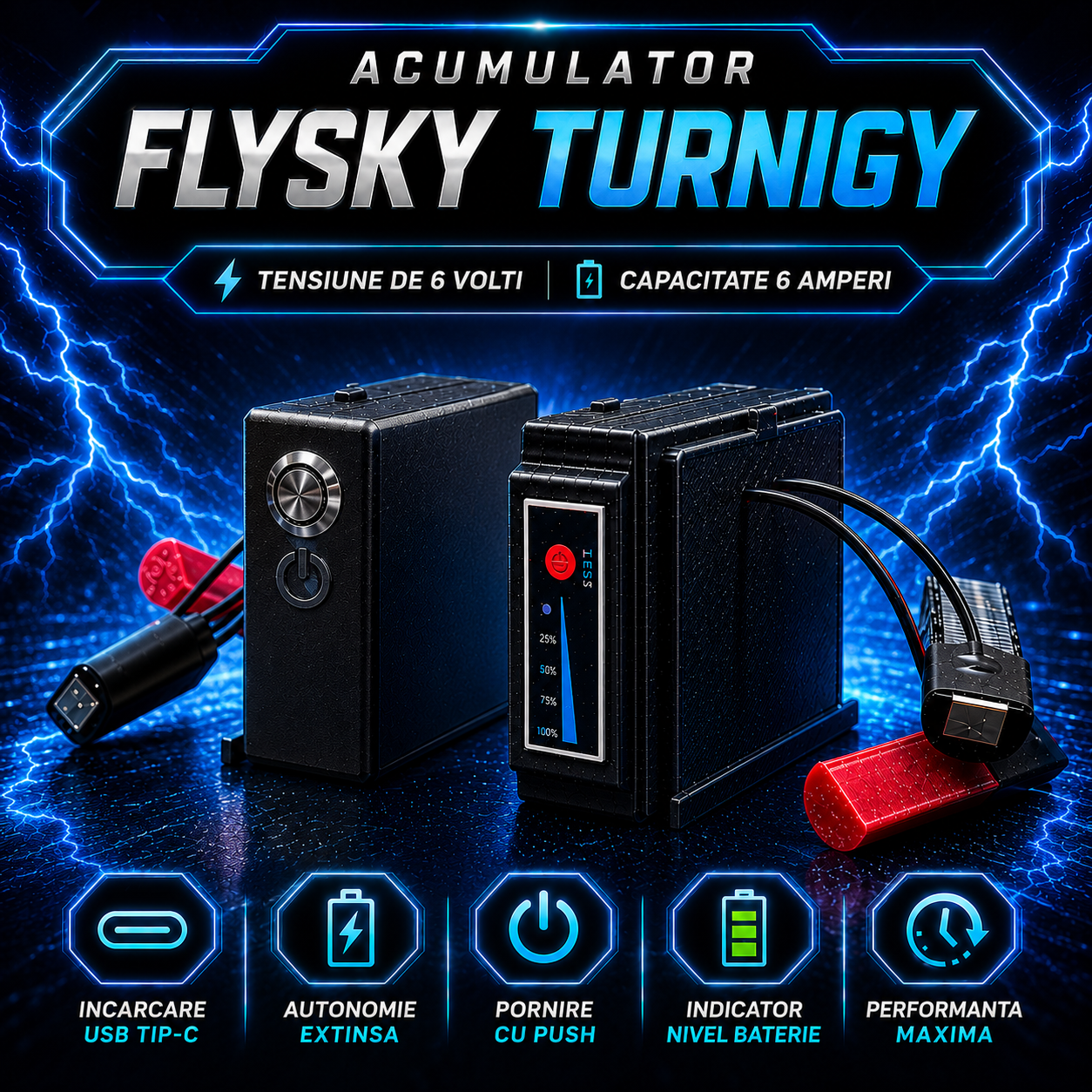 Acumulator radiocomandă Flysky Turnigy